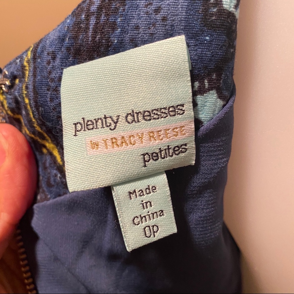 Tracy Reese Petites Paisley Short Sleeve Dress 0P - Picture 4 of 10
